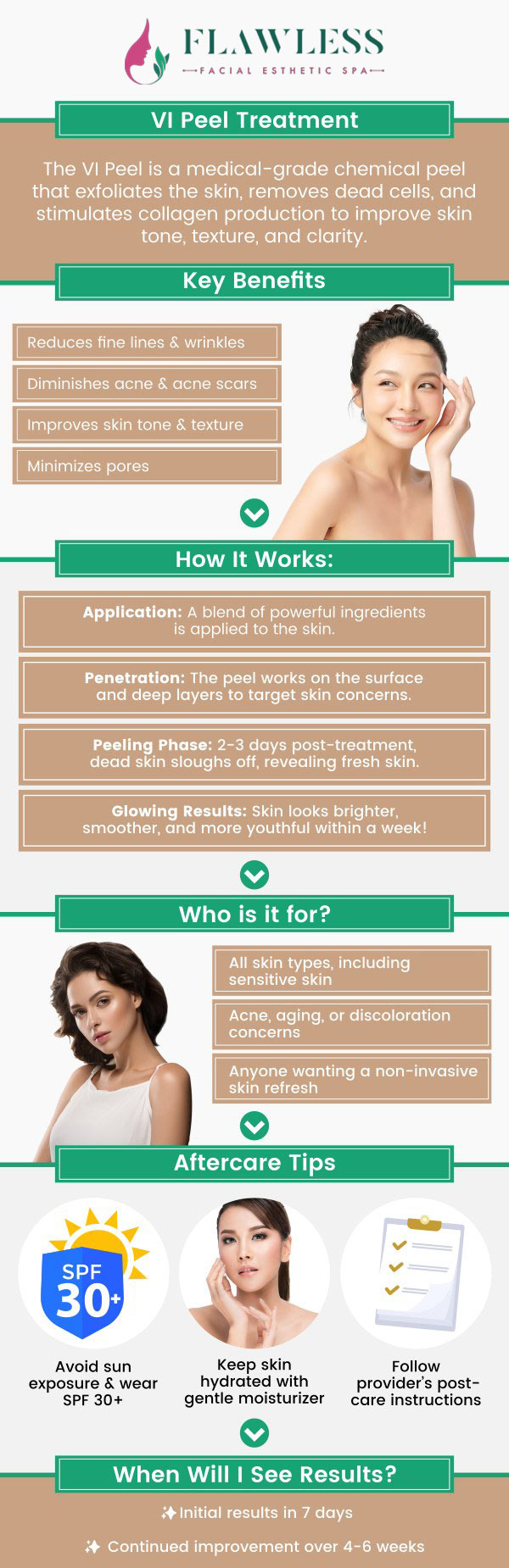 VI peel is a multi-faceted approach that targets everything from fine lines and wrinkles to acne, acne scarring, and stubborn hyperpigmentation like melasma. By promoting cellular turnover and stimulating collagen production, the VI Peel not only exfoliates the outer layers of the skin but also delivers deep rejuvenation, leading to a brighter, more even, and youthful complexion. Visit Dr. Aditi Patel to ensure proper application to achieve safe and effective results. For more information, contact us or request an appointment online. We have convenient locations to serve you in West Palm Beach, Lantana, Royal Palm Beach, FL. VI peel is a multi-faceted approach that targets everything from fine lines and wrinkles to acne, acne scarring, and stubborn hyperpigmentation like melasma. By promoting cellular turnover and stimulating collagen production, the VI Peel not only exfoliates the outer layers of the skin but also delivers deep rejuvenation, leading to a brighter, more even, and youthful complexion. Visit Dr. Aditi Patel to ensure proper application to achieve safe and effective results. For more information, contact us or request an appointment online. We have convenient locations to serve you in West Palm Beach, Lantana, Royal Palm Beach, FL.